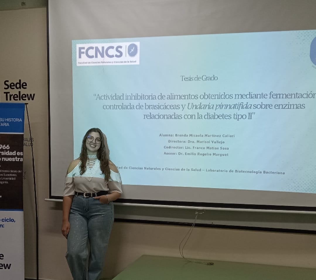 Becada por el Gobierno de la Provincia, joven investigadora chubutense se graduó con una tesis sobresaliente sobre alimentos funcionales