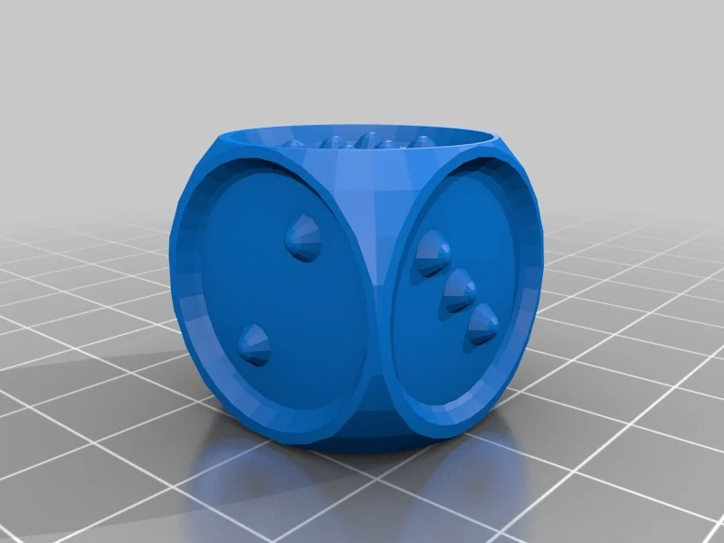 Imagen del modelo Dado táctil para personas con baja visión o ciegas.