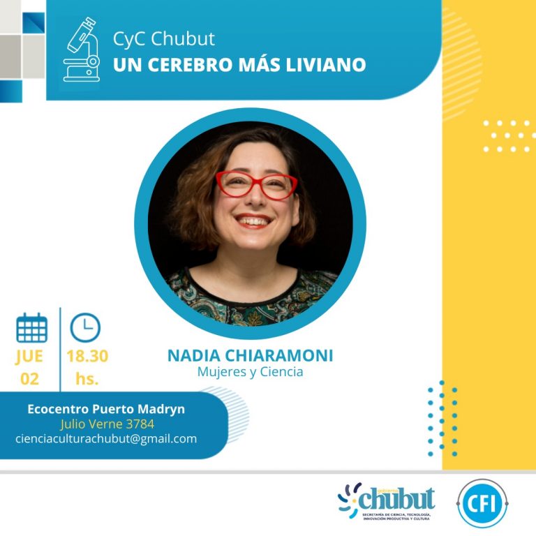 Nadia Chiaramoni, científica y comediante se presentará en el EcoCentro de Puerto Madryn