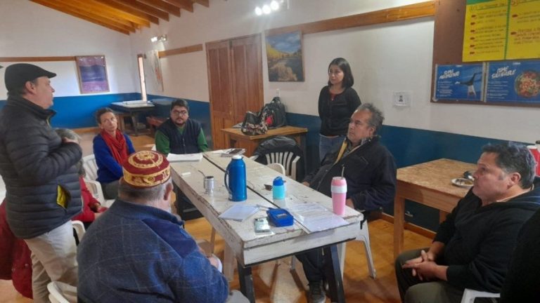 Se realizaron encuentros con representantes culturales de la comarca andina